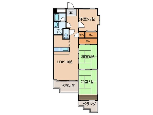 ウィンザアベニュの物件間取画像